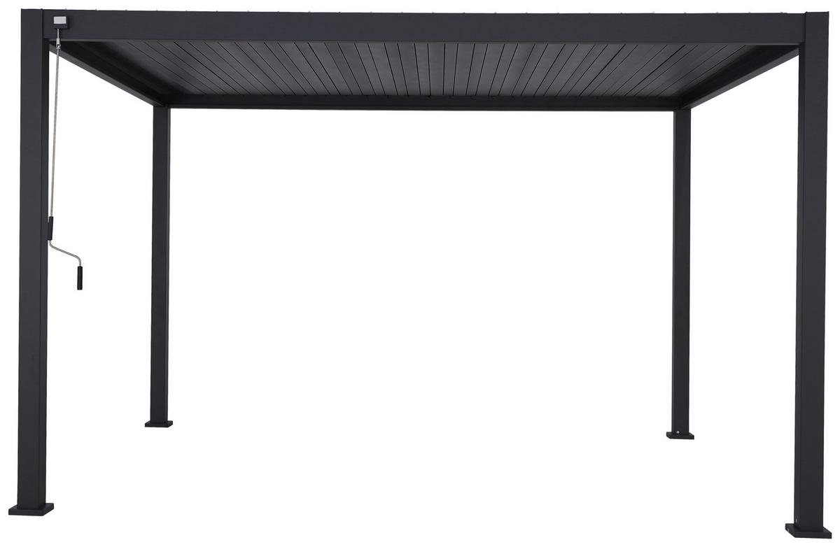 Pergola PERGOLA DELUXE 400X300CM - antracitová, Moderní, kov (400/250/300cm) - Gardenson