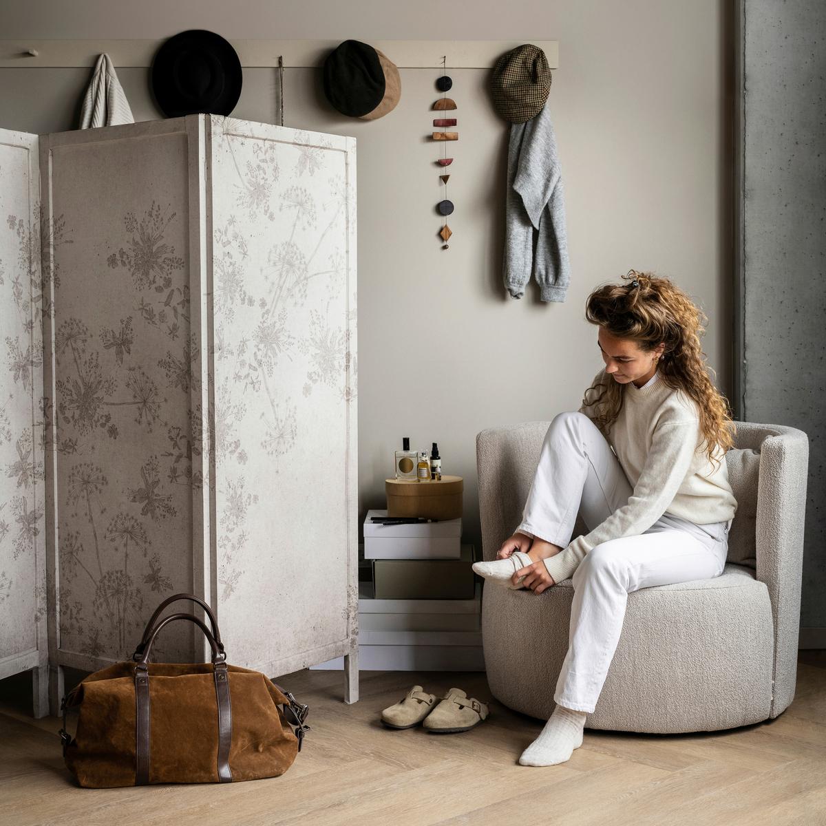 Sessel Explore Naturfarben B: 96cm - Schwarz/Naturfarben, Design, Textil (96/81/92cm) - Livetastic