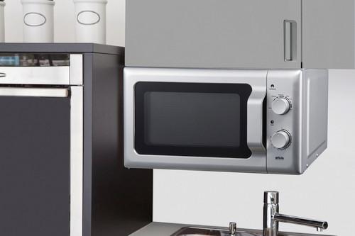 Unterbau-Mikrowelle 700 W MWu 20.4 Silber, 6 Stufen - Silberfarben (45/26/35cm) - Silva Homeline