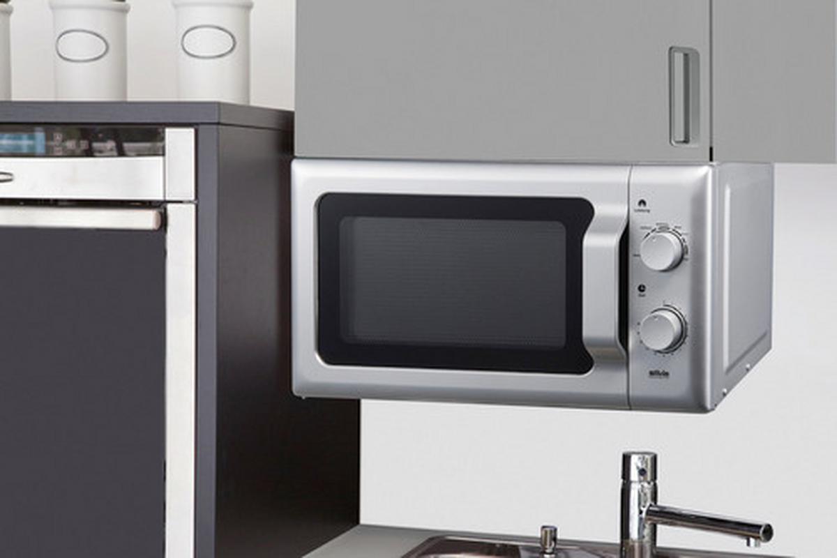 Unterbau-Mikrowelle 700 W MWu 20.4 Silber, 6 Stufen - Silberfarben (45/26/35cm) - Silva Homeline