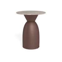 Couchtisch Ferrol Grau/Bronzefarben L: 40cm - Bronzefarben/Grau, Design, Stein/Metall (40/40/50cm) - MID.YOU