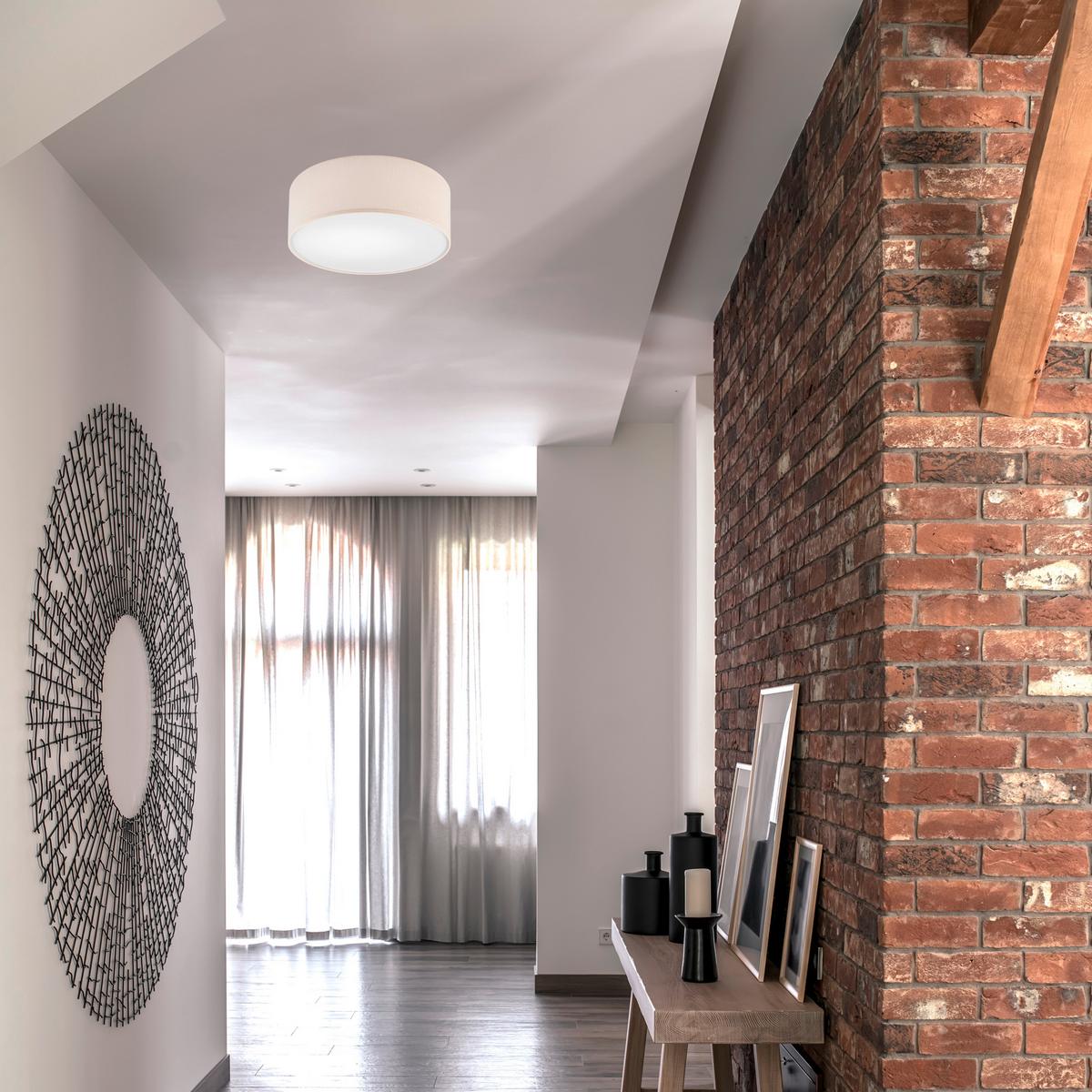 Deckenleuchte 47195 Vivian - Creme, KONVENTIONELL, Textil (13/35cm)