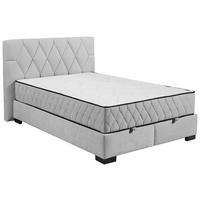 Boxbett Mit Bettkasten 140x200 Nagol B - Hellgrau/Schwarz, MODERN, Holzwerkstoff/Textil (140/200cm) - MID.YOU