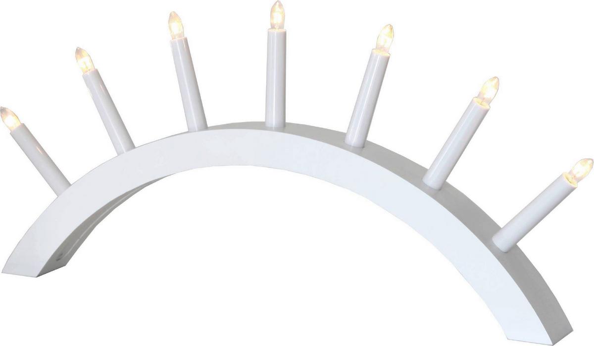 LED-Kerze 230-00 Kerzenständer - Weiß, Basics, Holz/Kunststoff (58/6/29cm) - Eglo