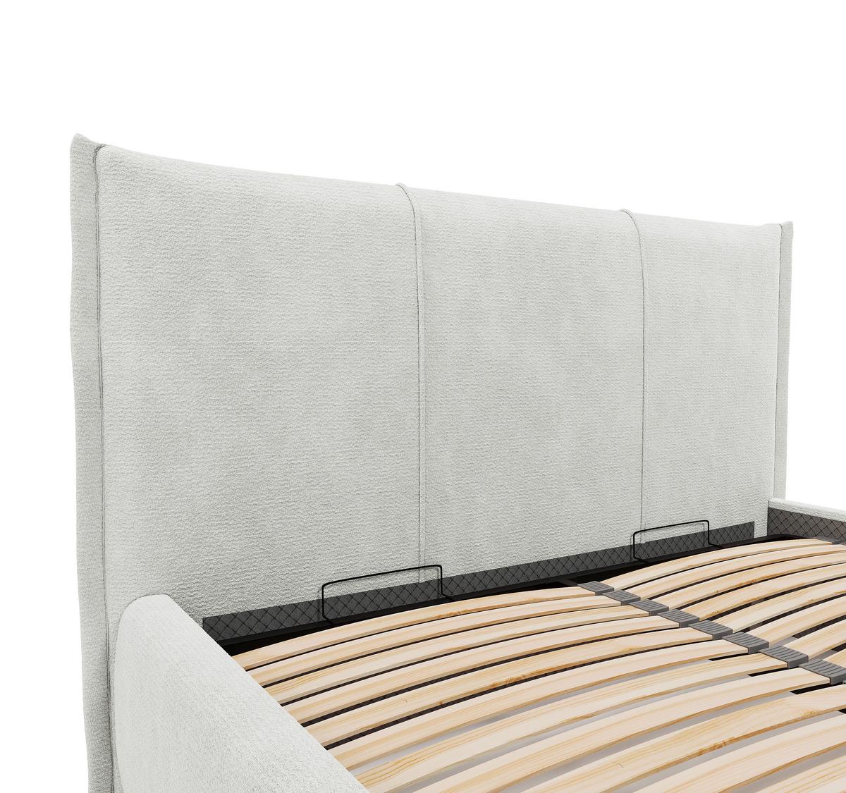 Polsterbett Beli Creme Lf: 180x200 Cm - Creme/Schwarz, MODERN, Holz/Holzwerkstoff (180/200cm) - MID.YOU