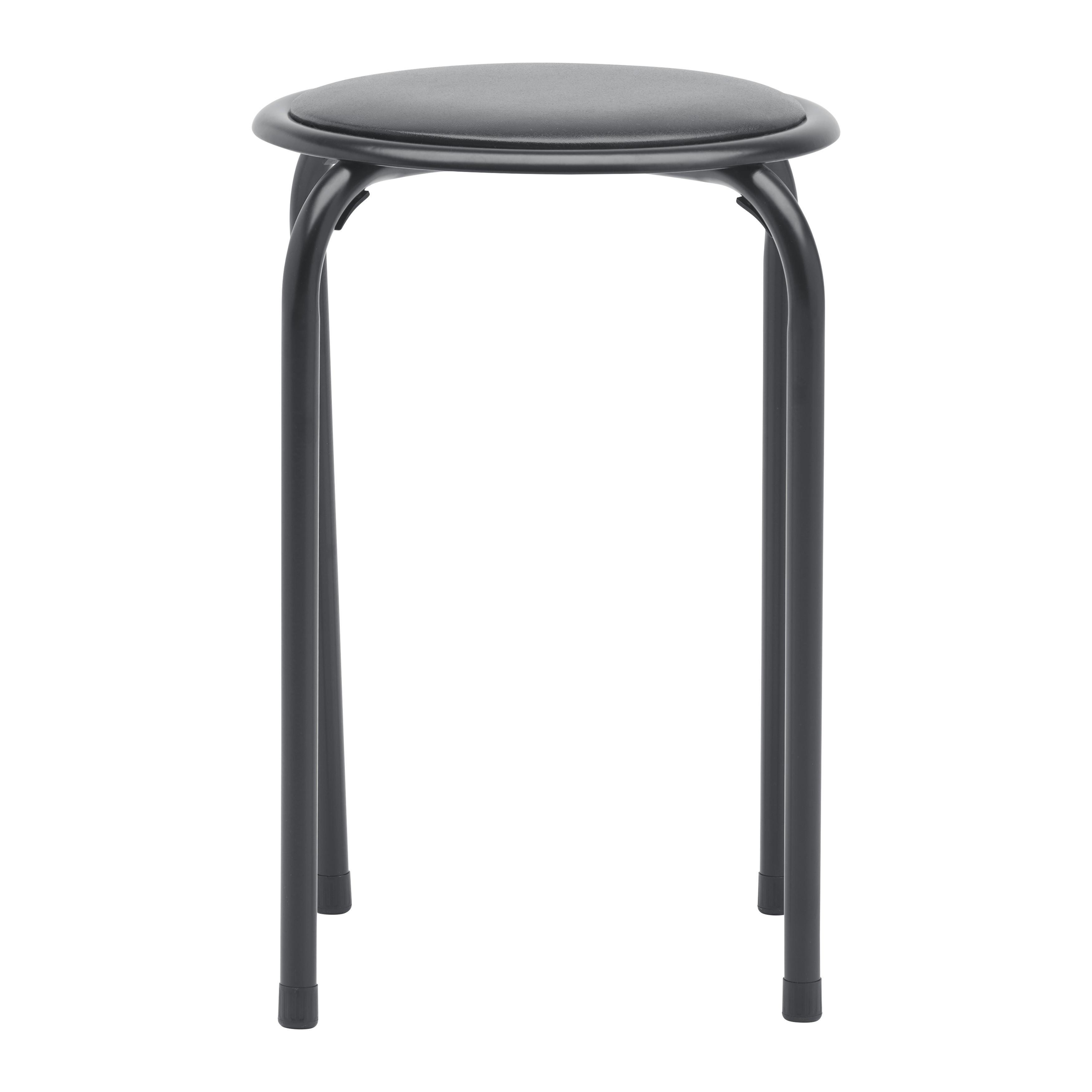 STOHOVATELNÁ STOLIČKA RAKI II - černá, Konvenční, kov/textil (30/45cm) - Mömax