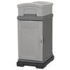 Paketbox mit Pflanzaufsatz Simplay Hide Away H: 98,1 cm - Grau, Basics, Kunststoff (56,5/42,5/98,1cm)