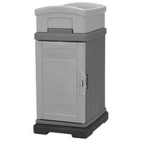 Paketbox mit Pflanzaufsatz Simplay Hide Away H: 98,1 cm - Grau, Basics, Kunststoff (56,5/42,5/98,1cm)