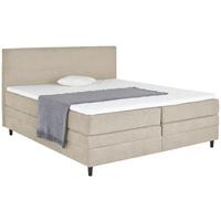 Boxspringbett Mit Topper & Bettkasten 180x200 Kleopatra - Creme, KONVENTIONELL, Holz/Holzwerkstoff (180/200cm) - Ondega