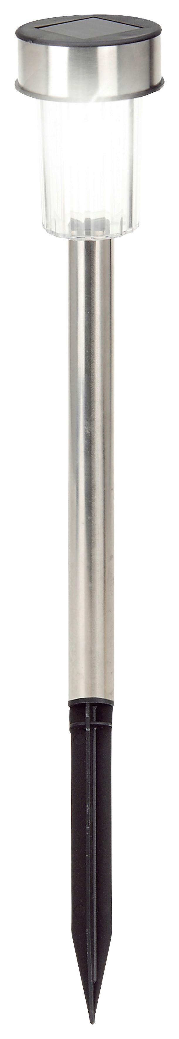 Solárne svietidlo Bilo, V:ca 36cm, ušľacht.oceľ - čierna, Basics, kov/plast (4,8/36,5cm) - Mömax