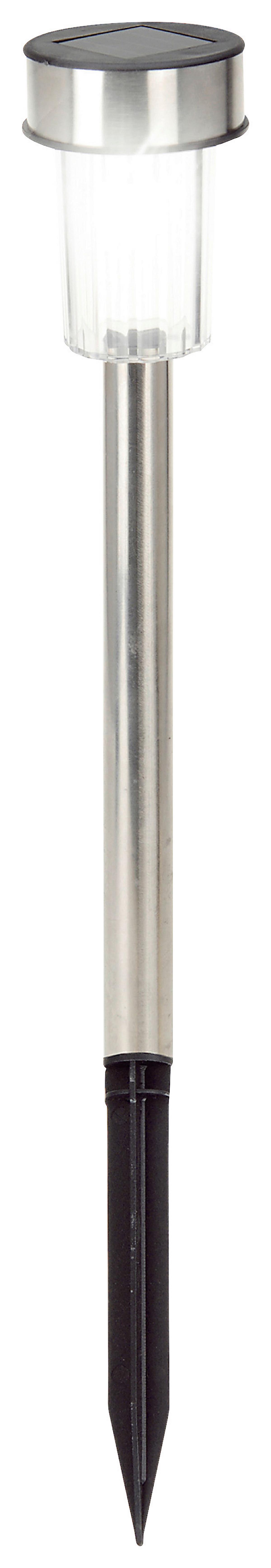 Solárne svietidlo Bilo, V:ca 36cm, ušľacht.oceľ - čierna, Basics, kov/plast (4,8/36,5cm) - Mömax