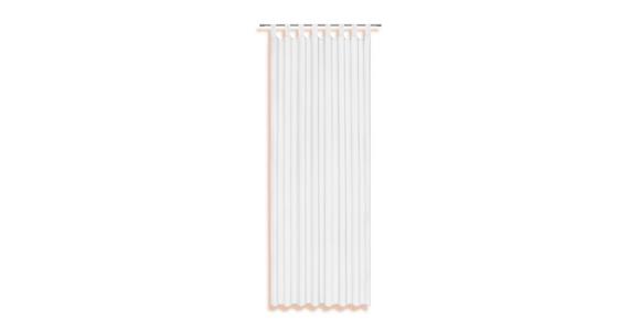 Vorhang mit Schlaufen und Band Utila 140x245 cm Weiß - Weiß, KONVENTIONELL, Textil (140/245cm) - Ondega