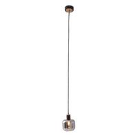 Pendelleuchte FUMOSO - Schwarz/Naturfarben, Design, Glas/Metall (13/120cm) - Näve