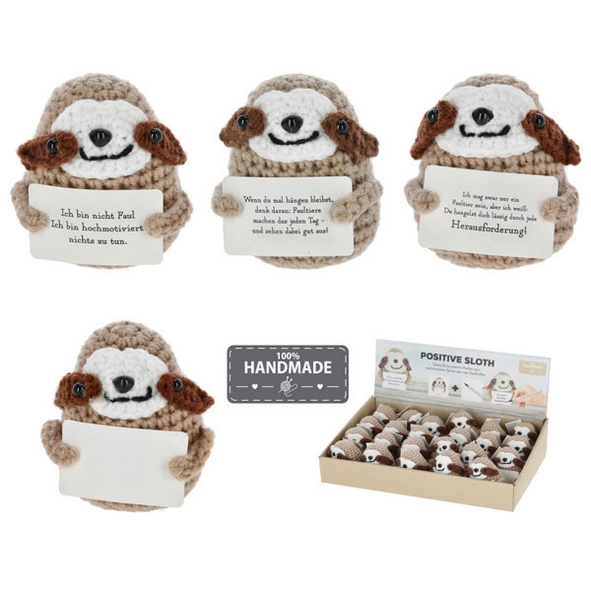 Dekokopf Positive Sloth - Beige, Basics, Textil (7/8/7cm)