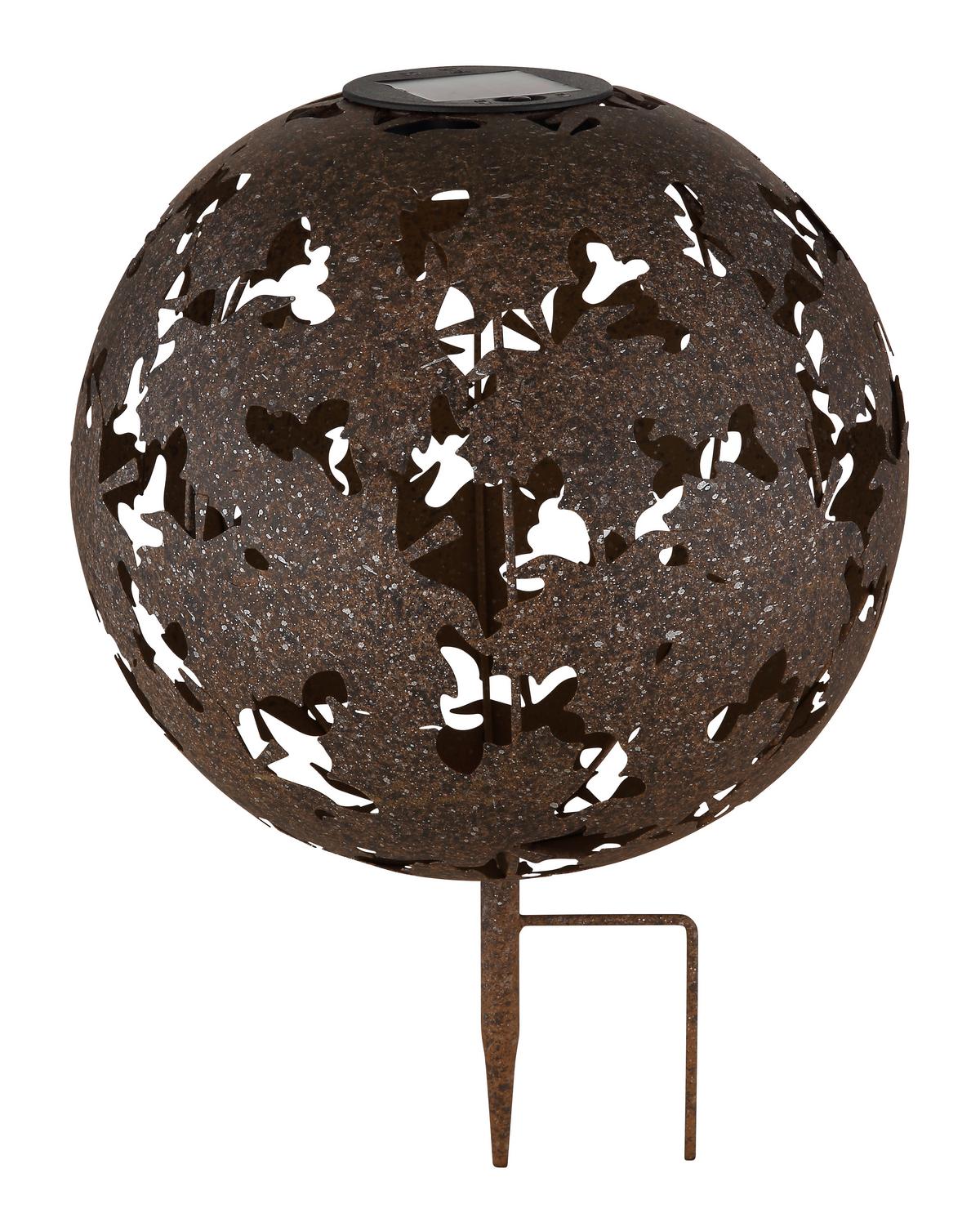 Solarleuchte, Rostfarben,3000k 36749_solar - Rostfarben, Basics, Metall (27/37cm) - Globo