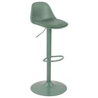Barhocker höhenverstellbar Conte Lederlook Grün - Grün, MODERN, Kunststoff/Textil (40/103/43cm)