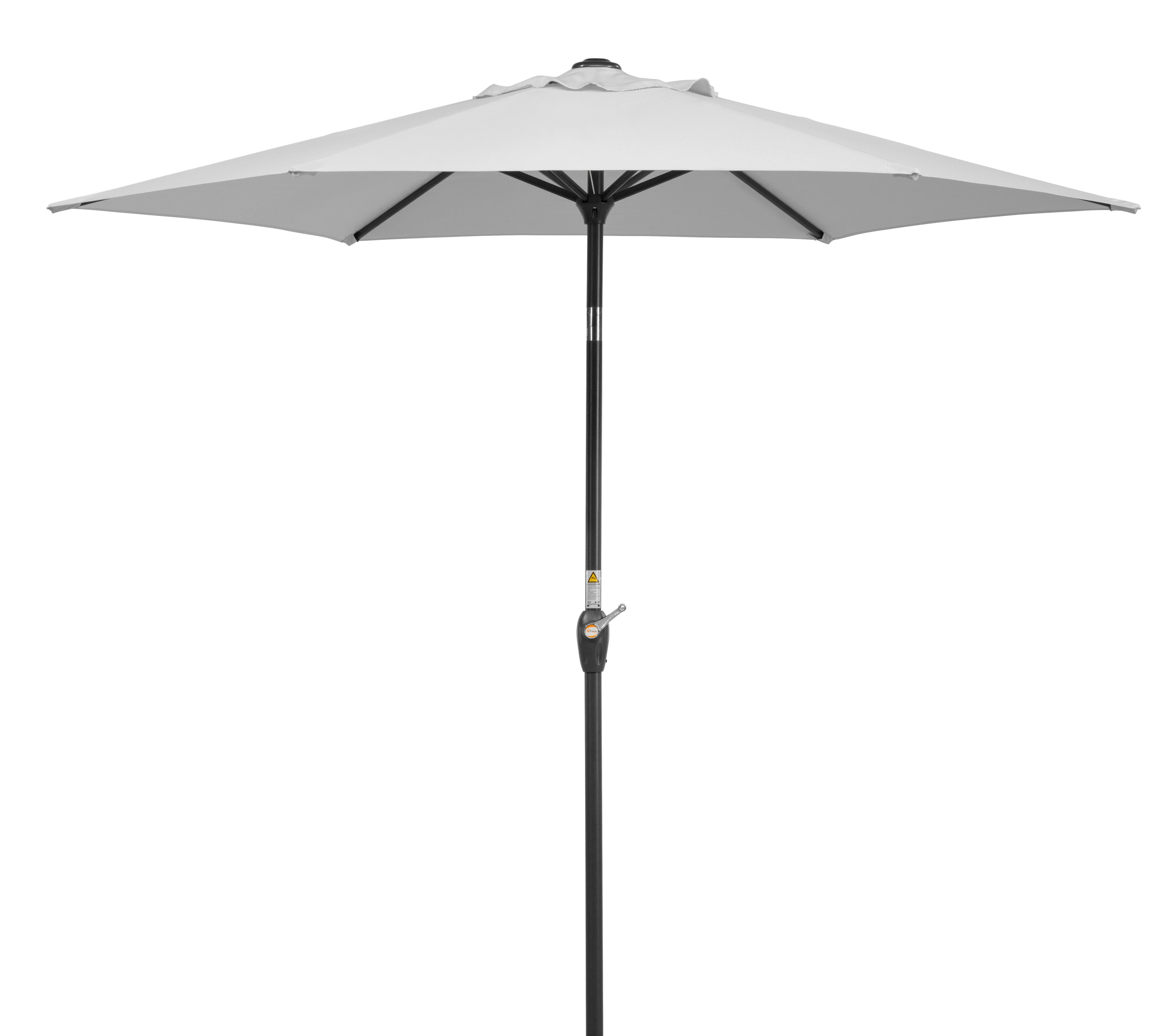 Sonnenschirm Bilbao BHT: 220x210x220 cm Silbergrau
