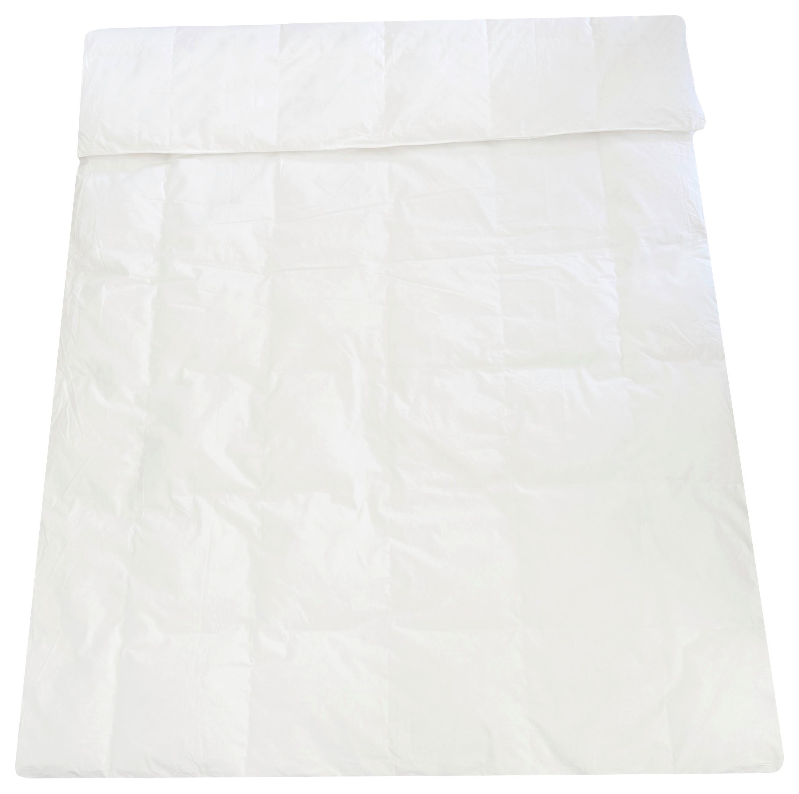 DAUNENDECKE LEICHT / 1 WÄRMEPUNKT - Weiß, LIFESTYLE, Textil (140/200cm)