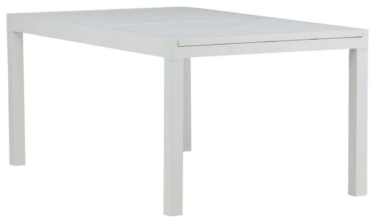 Gartentisch Marbella - Weiß, KONVENTIONELL, Metall (160/100/75cm) - Gardenson