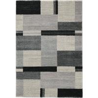 Webteppich Palazzo Bloc Grau 200x250 cm - Grau, KONVENTIONELL, Textil (200/250cm) - Novel