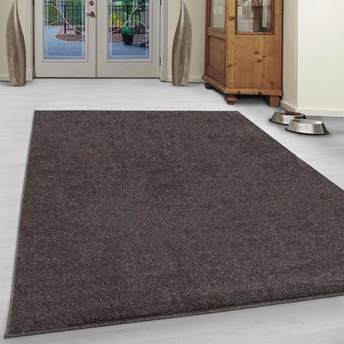 Hochflor Teppich Hellbraun Ata 200x290 cm - Hellbraun, Design, Textil (200/290cm) - Novel
