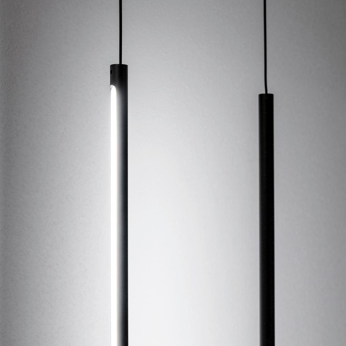 Led-wandleuchte Nero Schwarz D: 6 Cm - Schwarz, Design, Glas/Kunststoff (6/704cm) - Ideal Lux