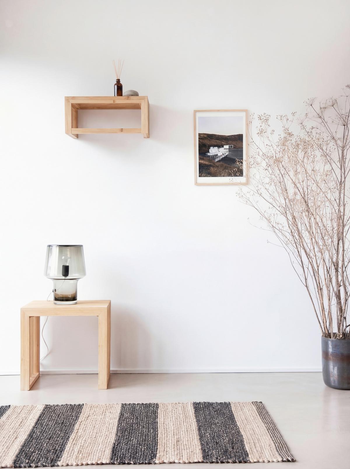 GARDEROBE Naturfarben B: 45cm - Naturfarben, Design, Holz (45/35/43cm) - Livetastic