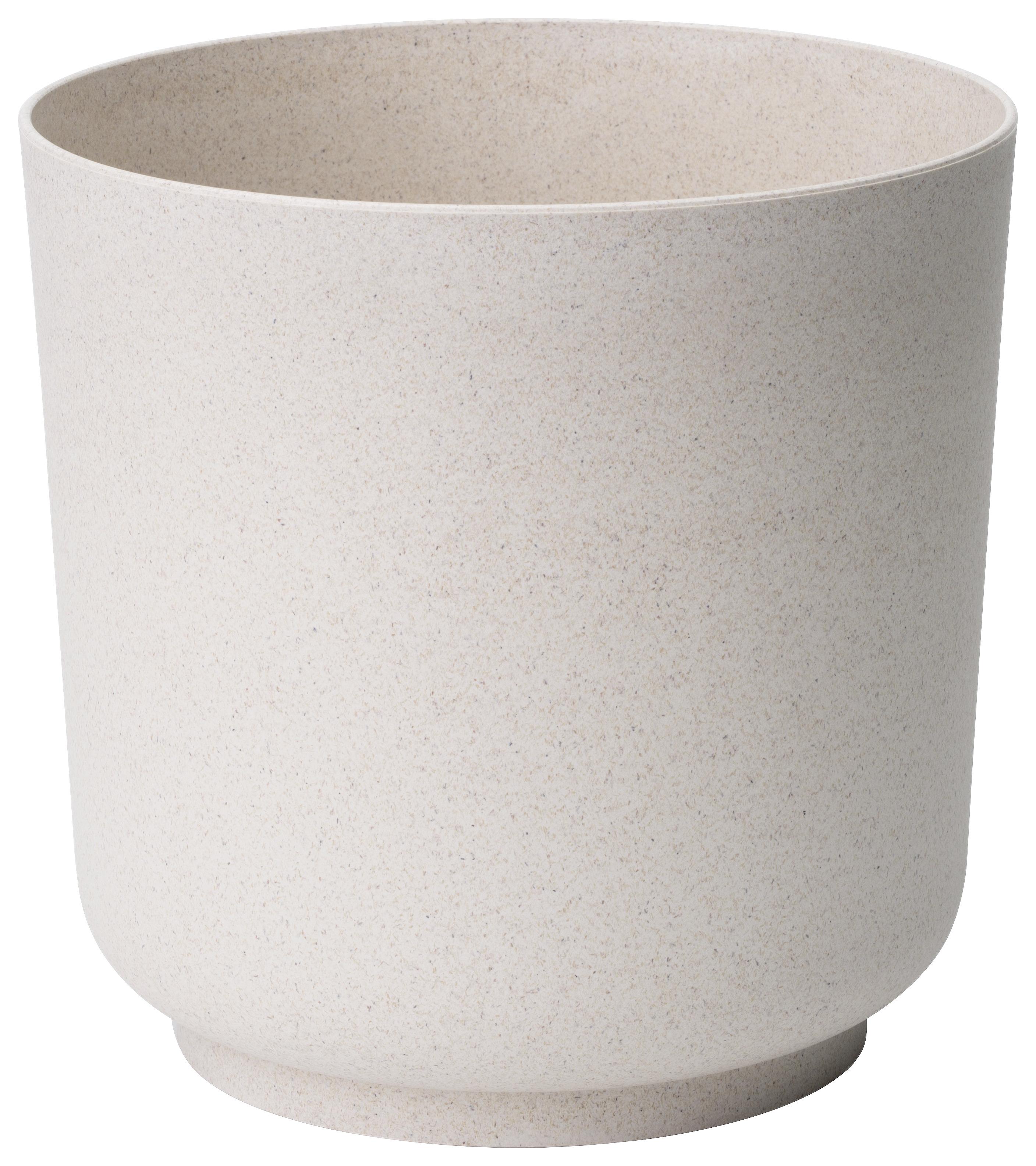 Obal Na Květináč Ecocare, Bílý, Ø/v: 17/16,8 Cm - bílá, Lifestyle, dřevo/plast (17/16,8cm) - ecoTree