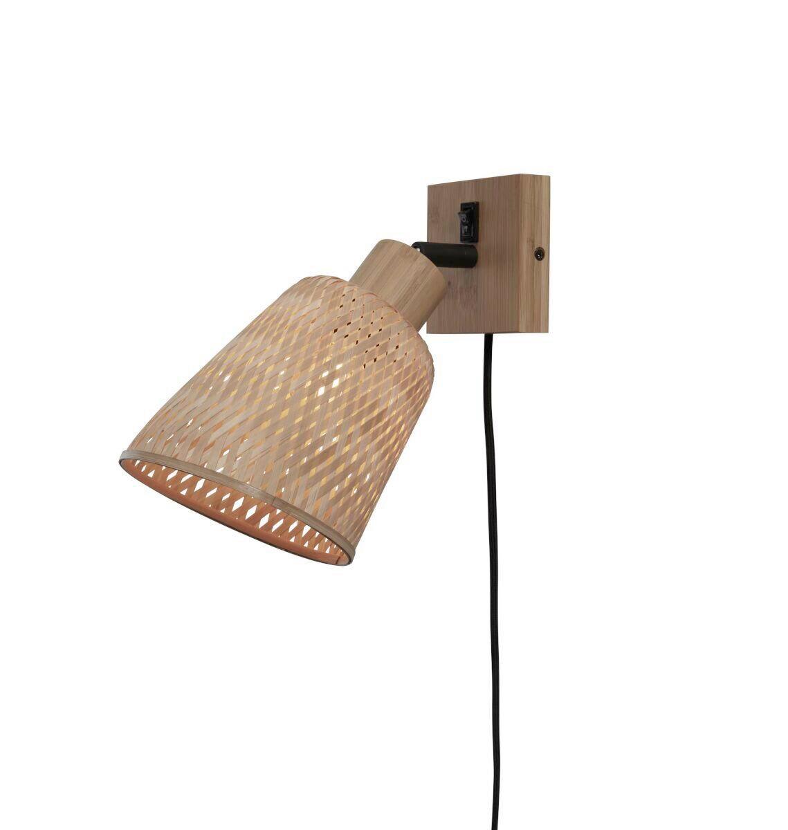 WANDLEUCHTE JAVA/W/N/15/N - Naturfarben, Trend (15/15/22cm) - Good & Mojo