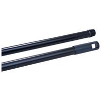 Besenstiel Eisen Basic L: 118 Cm Schwarz Mit Schraubgewinde - Schwarz, KONVENTIONELL, Metall (118cm) - Ondega