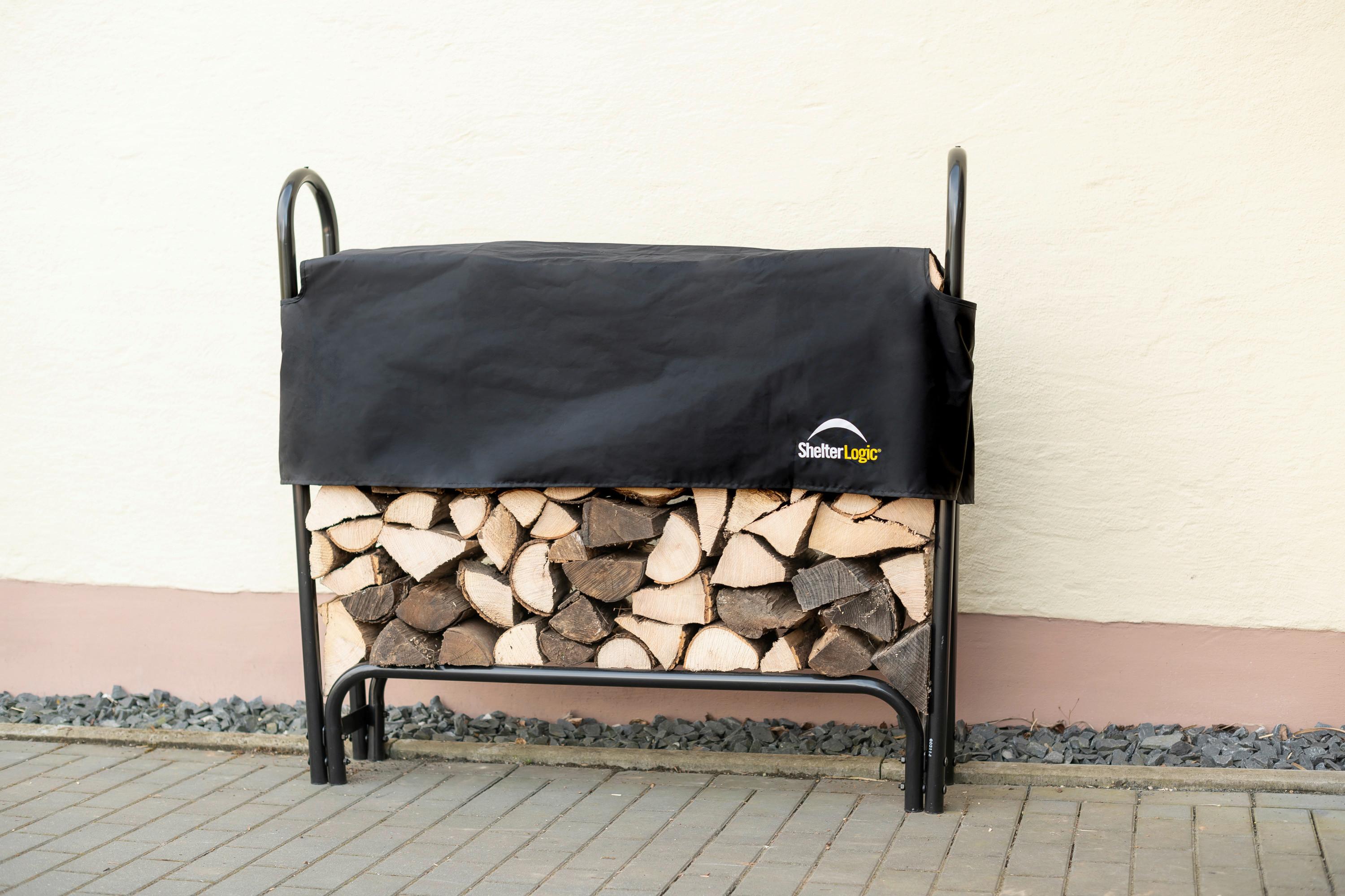 Kaminholzregal Kaminholzregal 126 cm - Schwarz, Basics, Metall (25/118/126cm)