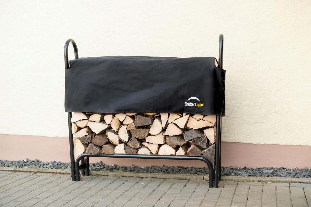 Kaminholzregal Kaminholzregal 126 Cm - Schwarz, Basics, Metall (25/118/126cm)