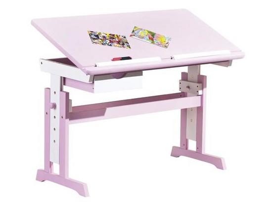 Jugendschreibtisch Cecilia B: 109 cm Weiß/ Rosa - Rosa/Weiß, Basics, Holz/Holzwerkstoff (55/109/63(96)cm) - Livetastic Jugendschreibtisch Cecilia B: 109 cm Weiß/ Rosa - Rosa/Weiß, Basics, Holz/Holzwerkstoff (55/109/63(96)cm) - Livetastic