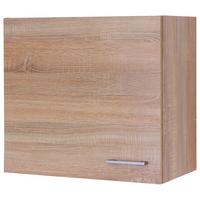 KUCHYŇSKÁ HORNÍ SKŘÍŇKA SAMOA  H 60 - bílá/Sonoma dub, Konvenční, kompozitní dřevo/plast (60/54,8/32cm)