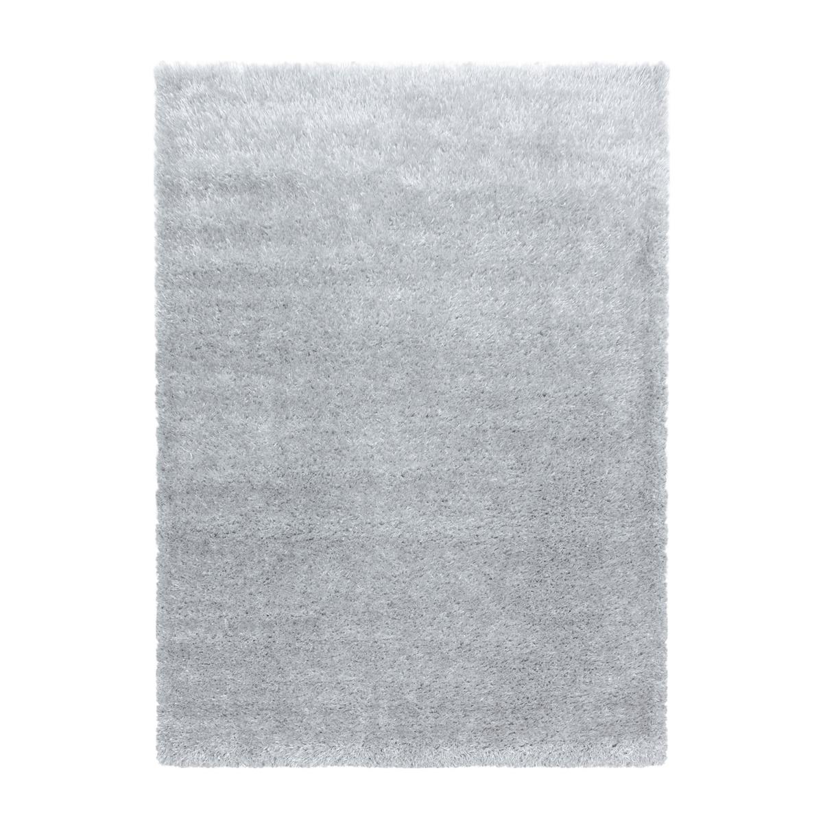 Koberec s vysokým vlasom 120x170 cm - strieborná, Basics, textil (120/170cm) - Novel