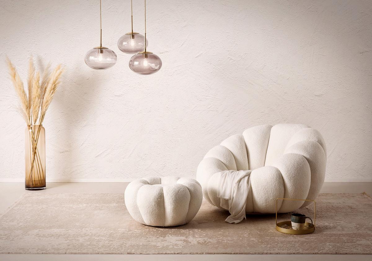 Sesselset Weiß B: 97 Cm - Weiß, MODERN, Textil (97/65/95cm) - Livetastic