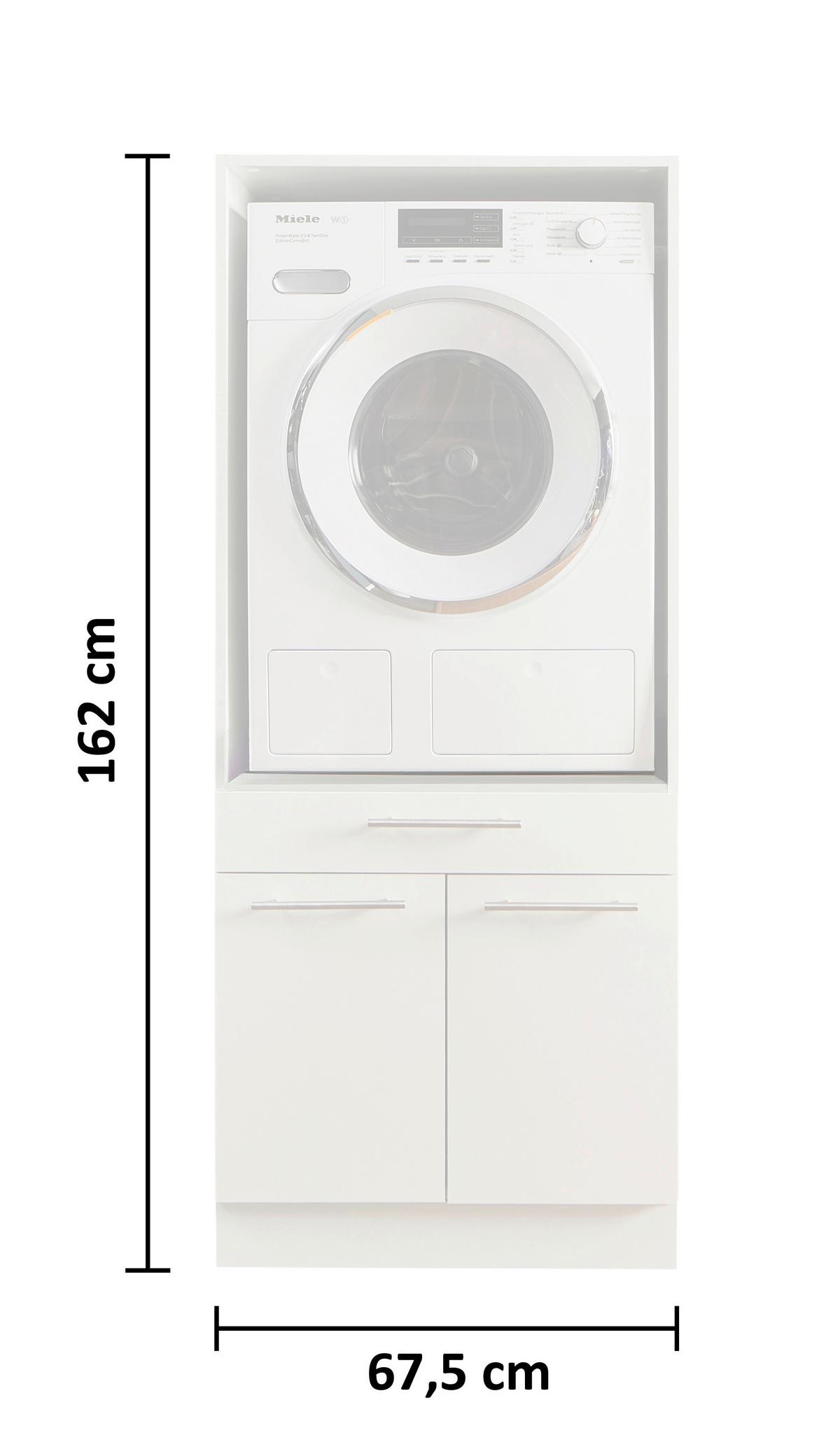 SKRINKA NA PRÁČKU LAUNDREEZY - čierna/biela, Design, kov/kompozitné drevo (67,5/162/67,5cm)