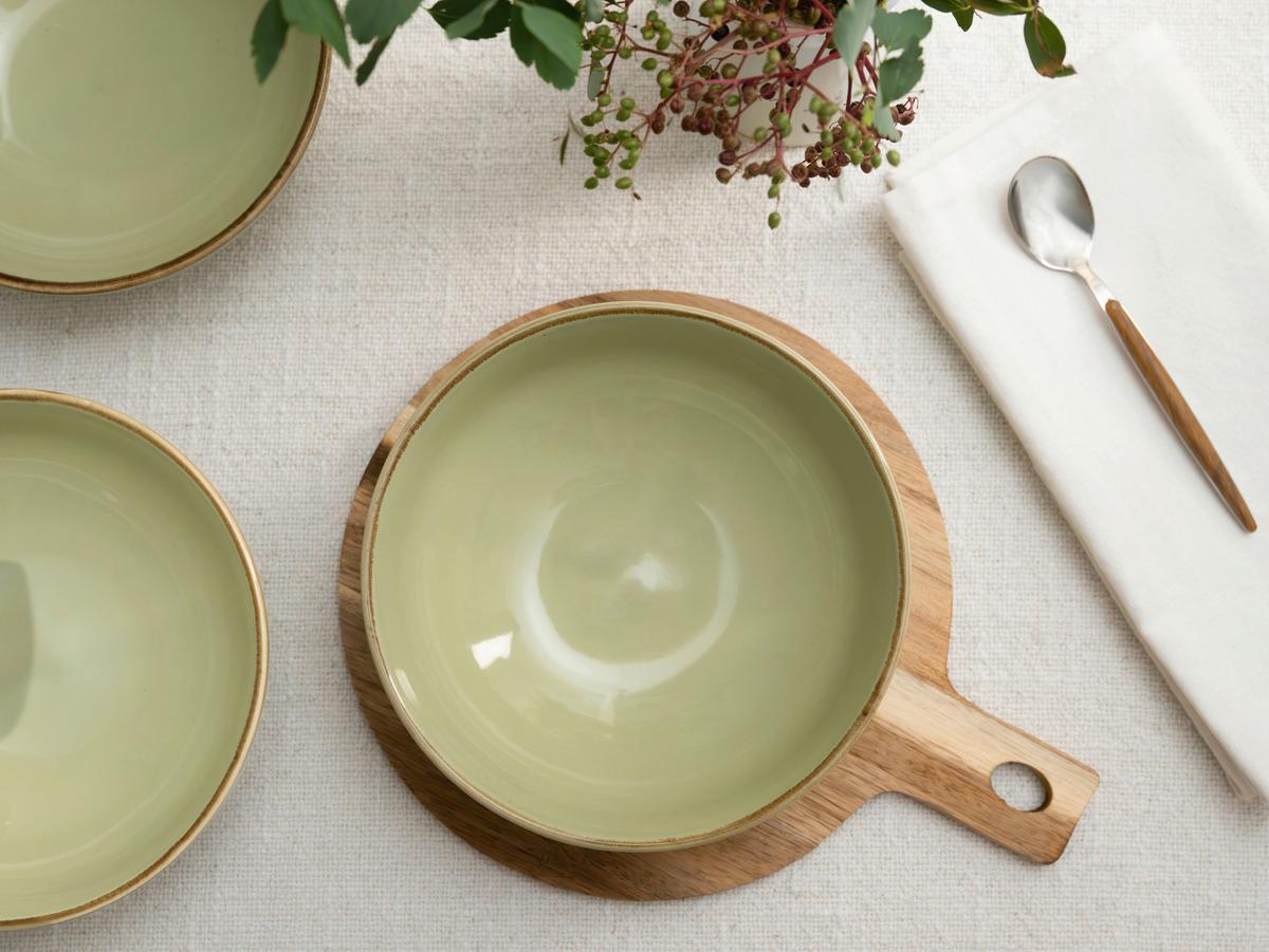 SADA MISEK NATURE COLLECTION - zelená, Trend, keramika (16,5cm) - Creatable