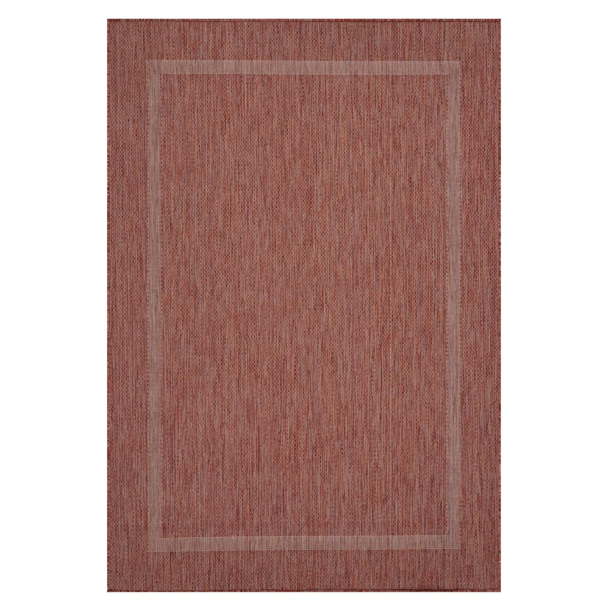 Flachwebteppich Relax - Rot, Basics, Textil (120/170cm) - Novel