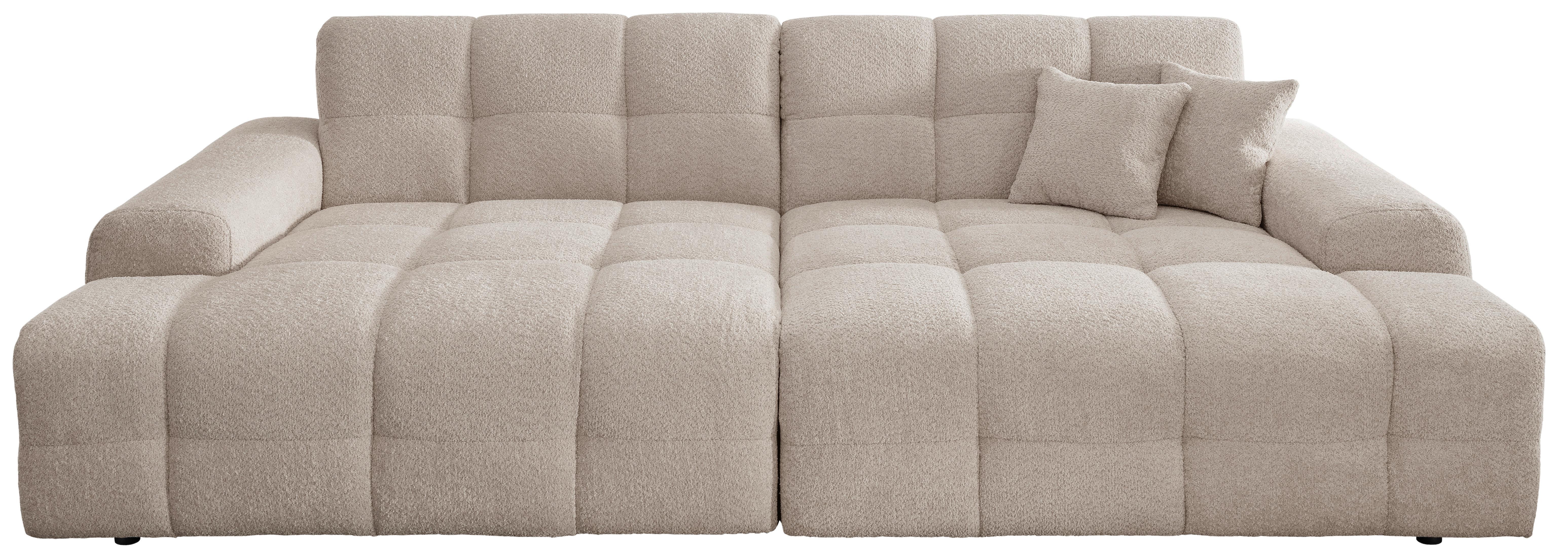 Bigsofa Bosco, Beige B: 304 cm - Beige/Schwarz, MODERN, Textil (304/87/155cm) - Livetastic