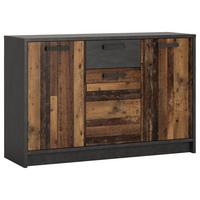 Gyerek Komód Nubi - ótölgy/sötétszürke, Modern, faalapú anyag (128/84/42cm)