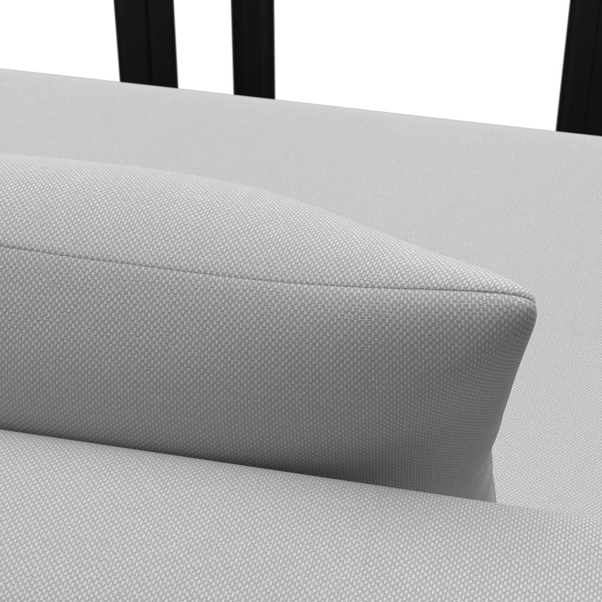 TERASOVÁ SEDACIA SÚPRAVA CHERRY - čierna/svetlosivá, Modern, kov/textil (265/73,5/265cm) - Bessagi Garden