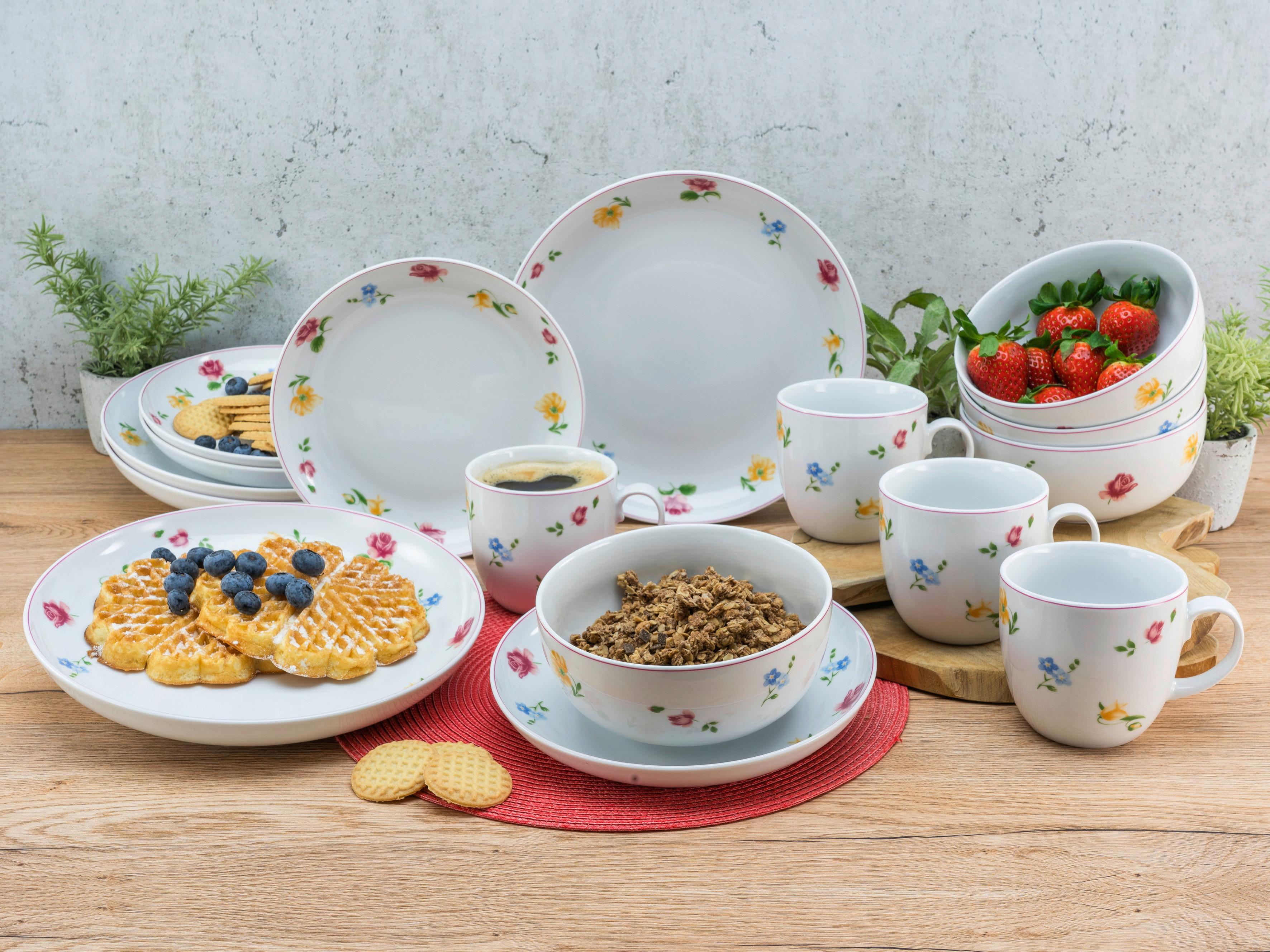 Kombinovaná souprava AllRound Summertime, 10 dílná - vícebarevná, Konvenční, keramika (37,5/23/30,5cm) - Creatable