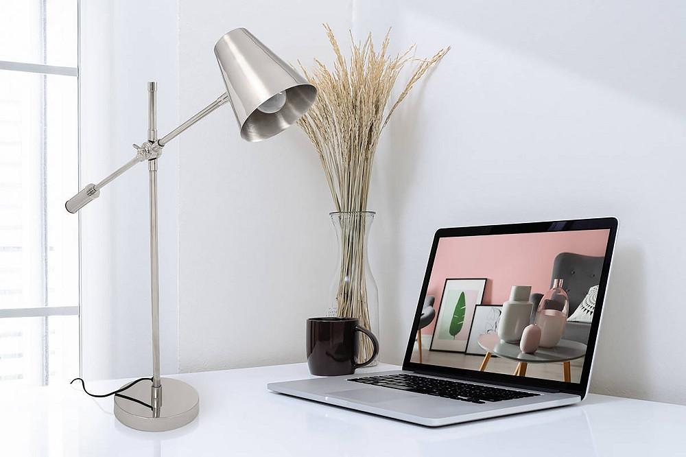 Tischlampe Celeste Silberfarben - Trend (68/18/74cm) - Kayoom