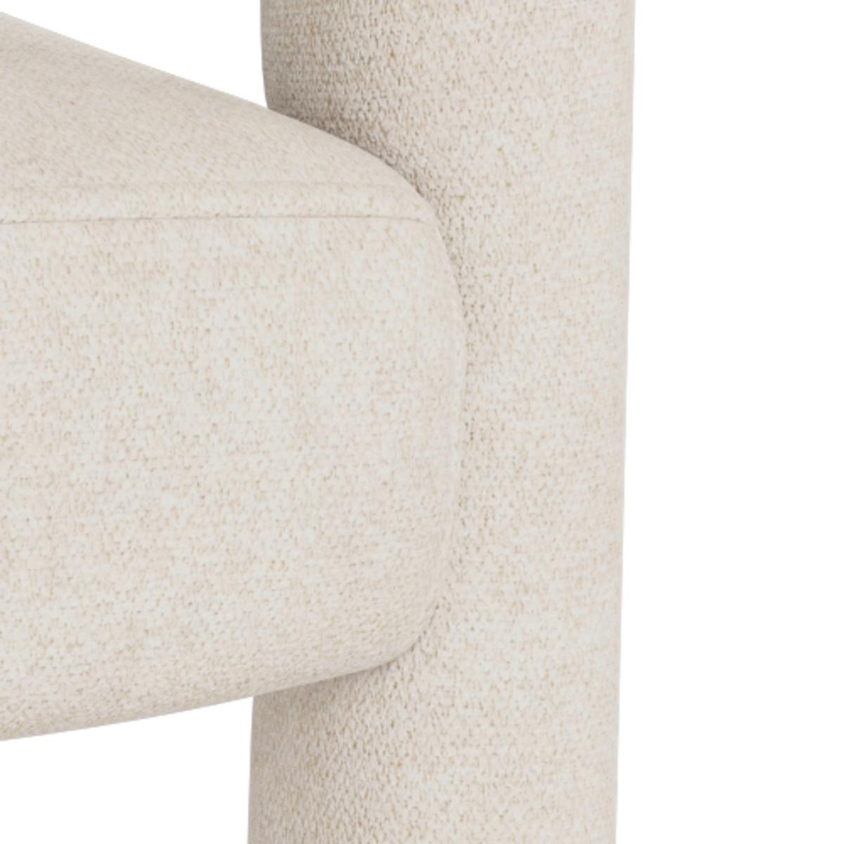 Židle s područkami Cole, béžová - béžová, Moderní, kov/textil (58/76/55cm) - MID.YOU