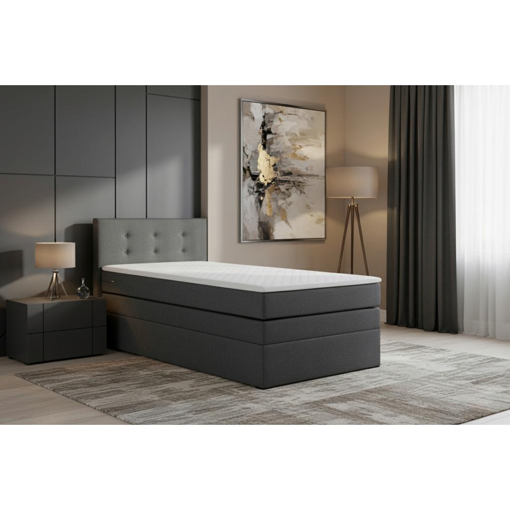 Boxspringbett Siam 2 90x200 Anthrazit