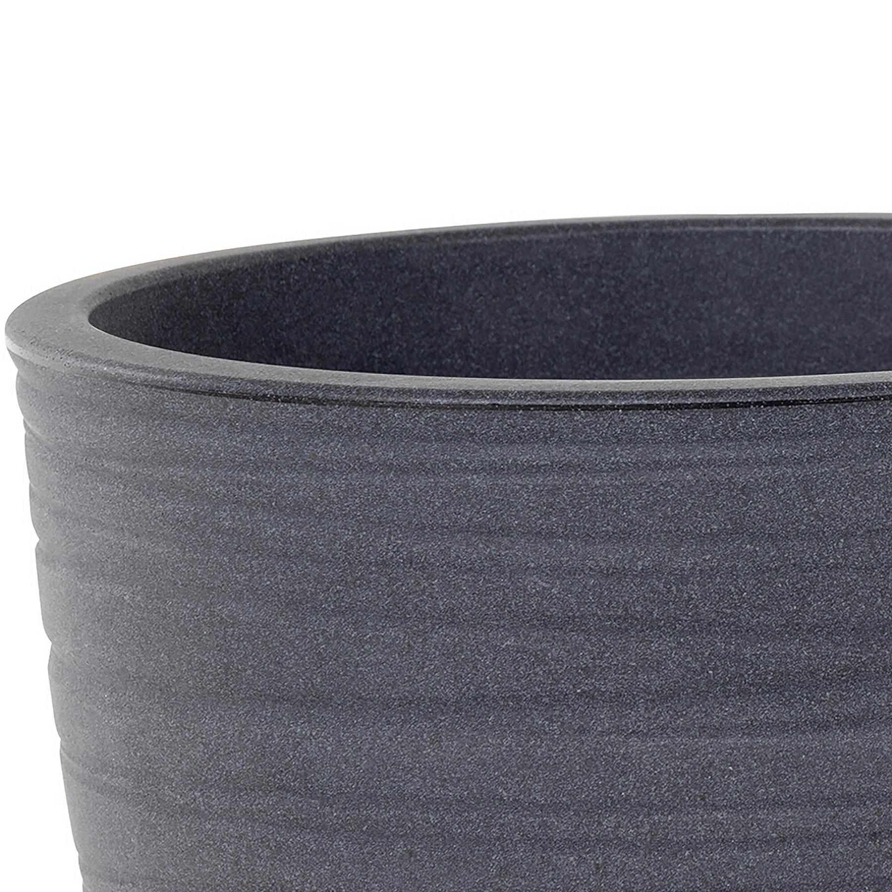 Pflanzentopf Anthrazit D: 43 cm - Anthrazit, Basics, Kunststoff (43/36cm) - Siena Garden