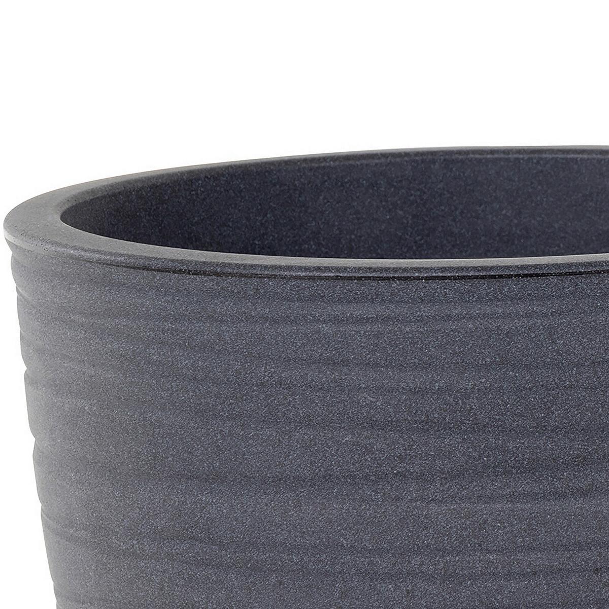 Pflanzentopf Anthrazit D: 38 Cm - Anthrazit, Basics, Kunststoff (38/32cm) - Siena Garden