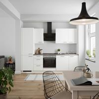 KÜCHENLEERBLOCK TOUCH HIGH - LINE, H6 LINKS - Weiß/Grau, MODERN, Holzwerkstoff (270cm) - Nobilia