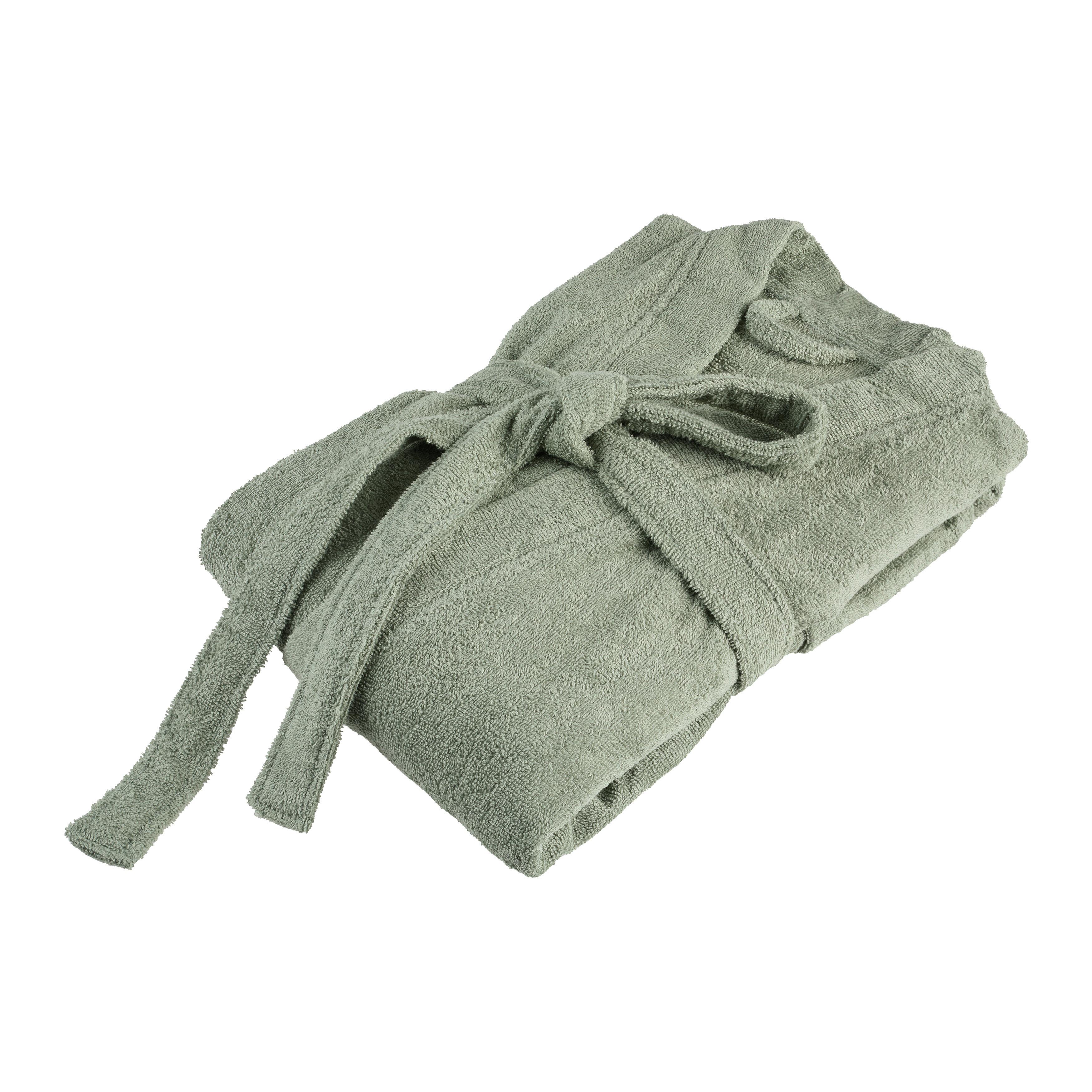 Bademantel Melanie Salbeigrün S/M - šalvějově zelená, textil (S/Mnull) - Mömax